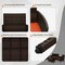 Costway 4 PCS Patio Furniture Set with Washable Cushions and Tempered Glass Coffee Table Beige/Black/Navy/Grey/Turquoise/Red/Blue/Orange